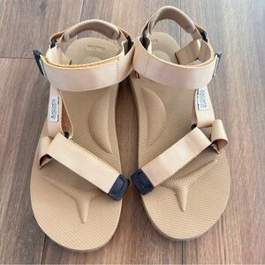 Suicoke DEPA-Can women’s Beige/Tan adjustable Strap Sandals